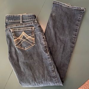 ARIAT WOMEN'S REAL DENIM BOOT CUT RIDING JEANS